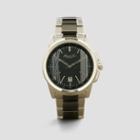 Kenneth Cole New York Two-tone Silvertone And Gunmetal Link Watch - Neutral