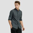 Reaction Kenneth Cole Slim-fit Check Button-down Shirt - Plum Jam Cb