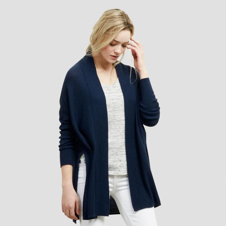 Kenneth Cole New York Lightweight Cardigan With Side Slits - Deepmarine