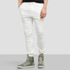 Reaction Kenneth Cole Drawstring Twill Jogger Pant - White