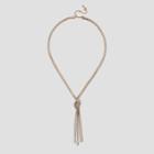 Kenneth Cole New York Mixed Metal Knotted Chain Necklace - Metal