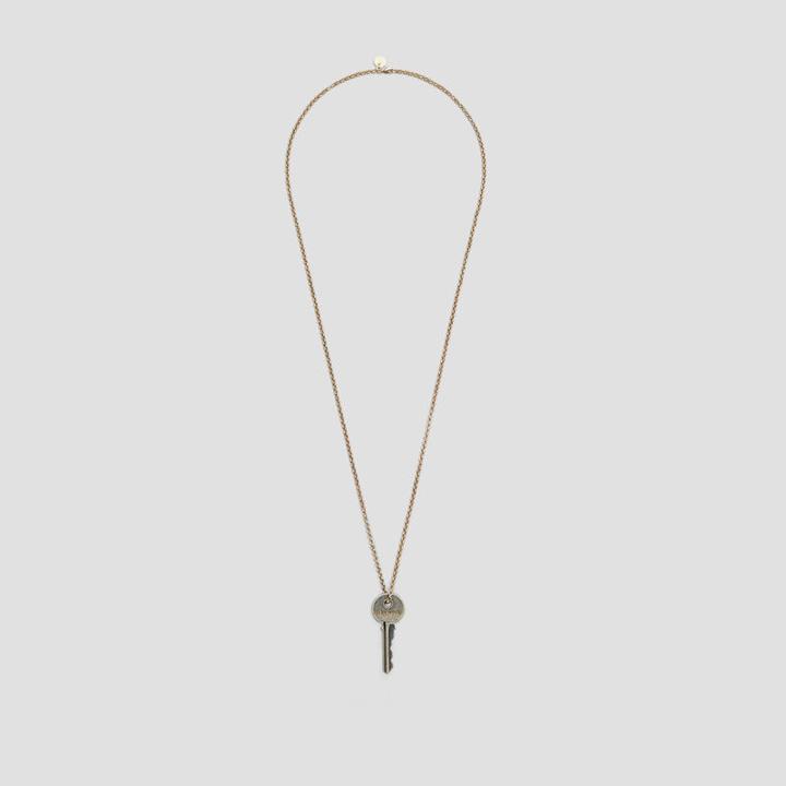 Kenneth Cole The Giving Keys Gold 'strength' Necklace - Antique Gold