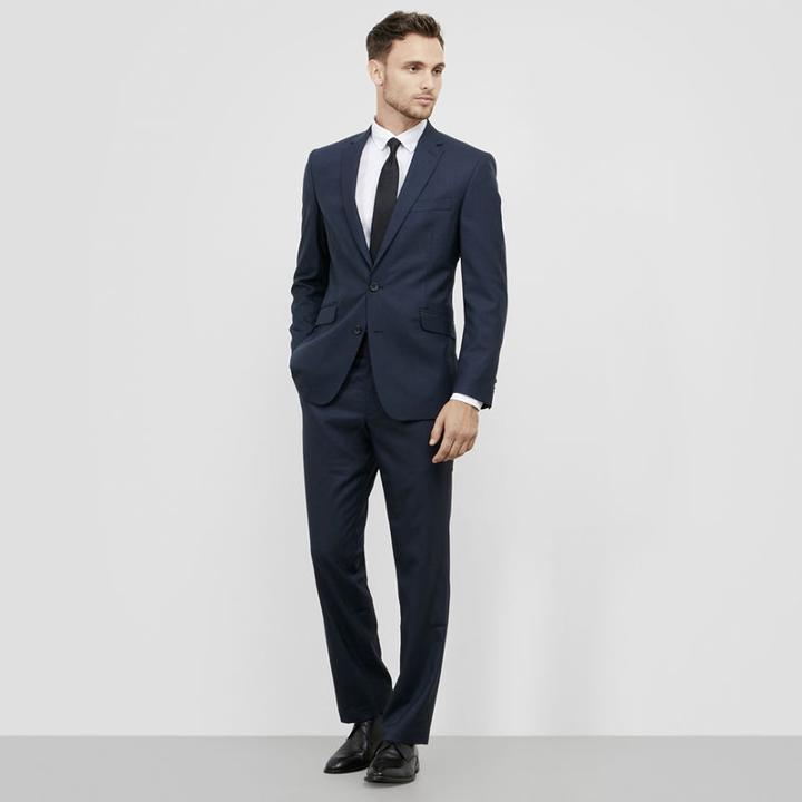 Reaction Kenneth Cole Slim-fit Notch-lapel Suit Jacket - Blue