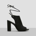 Kenneth Cole New York Darla Lace-back Heels - Cafe