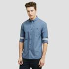 Kenneth Cole New York Long-sleeve Slim-fit Mini Check Shirt - Mdnght Rv Cb