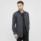 Kenneth Cole New York Pinstripe Shirt Jacket - Chrcl Htr Cb