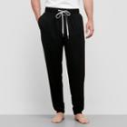 Kenneth Cole New York Drawstring Lounge Pant - Black Solid