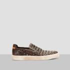Kenneth Cole New York Knit Pick Leather Slip-on Sneaker - Brown