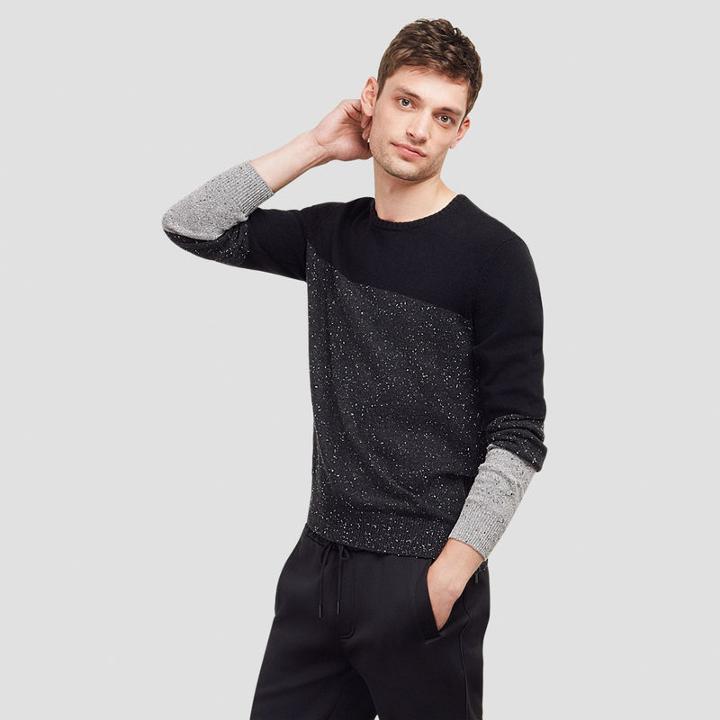 Reaction Kenneth Cole Pullover Zip-detail Sweater - Black
