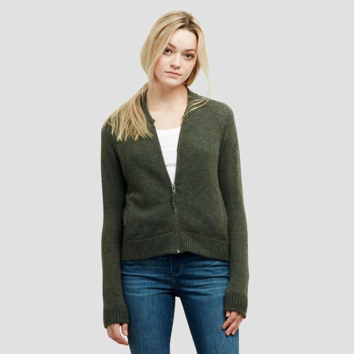 Kenneth Cole New York Robin Baseball Jacket - Army/army