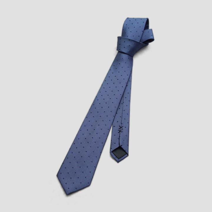 Kenneth Cole New York Silk Tonal Dot Tie - Navy