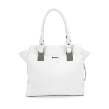 Kenneth Cole New York Clermont Tumbled-leather Tote - White