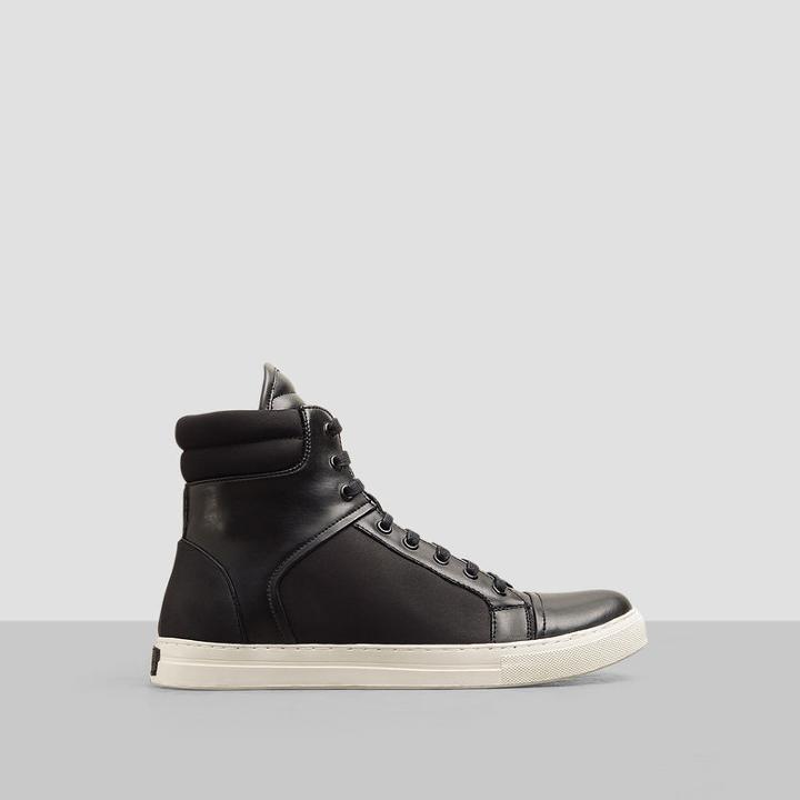 Kenneth Cole New York Double Header Neoprene High-top Sneaker - Black