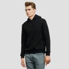 Kenneth Cole New York Quilted Pullover Hoodie - Black