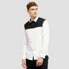 Reaction Kenneth Cole Slim-fit Colorblock Button-front Shirt - White