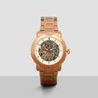 Kenneth Cole New York Rose Goldtone Skeleton Automatic Link Watch - Neutral