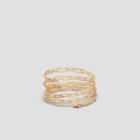 Kenneth Cole New York Goldtone Weaved Cuff Bracelet - Crystal