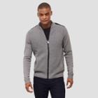 Reaction Kenneth Cole Thermal-knit Mockneck With Nylon Trim - Flannel Heat