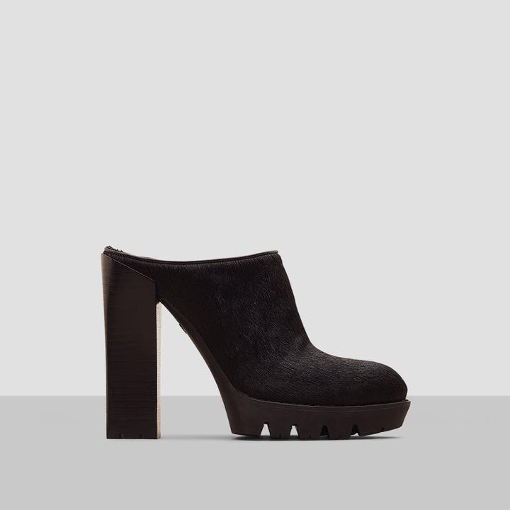Kenneth Cole New York Odell Calf-hair Lug-sole Mule - Black Haircalf