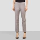Kenneth Cole New York Cropped Pant With Zips - Pale Chrome