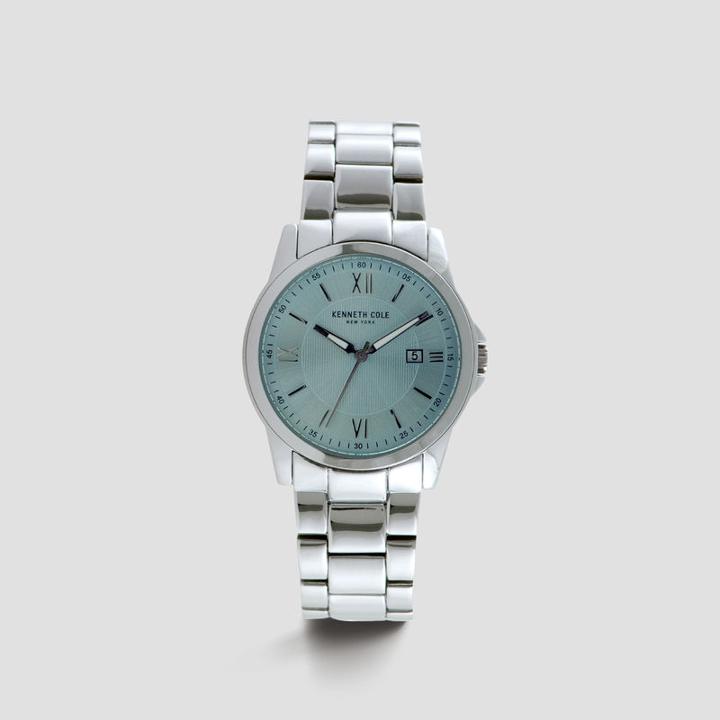 Kenneth Cole New York Silver-tone Stainless Steel Roman Numeral Watch - Neutral