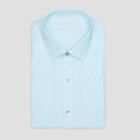 Reaction Kenneth Cole Techni-cole Slim Fit Solid Dress Shirt - Lake