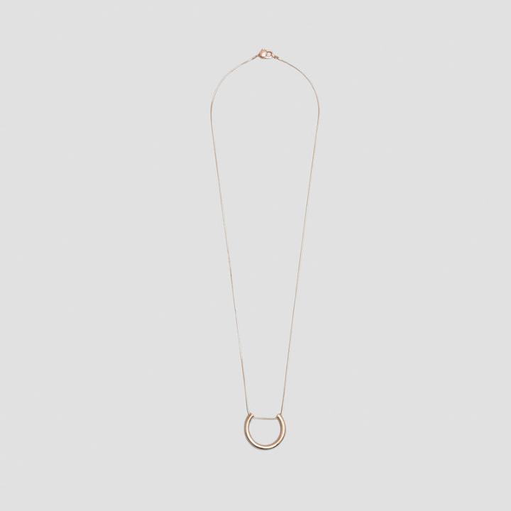 Kenneth Cole Black Label Rose Goldtone U-shaped Pendant Necklace - Rose