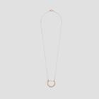 Kenneth Cole Black Label Rose Goldtone U-shaped Pendant Necklace - Rose