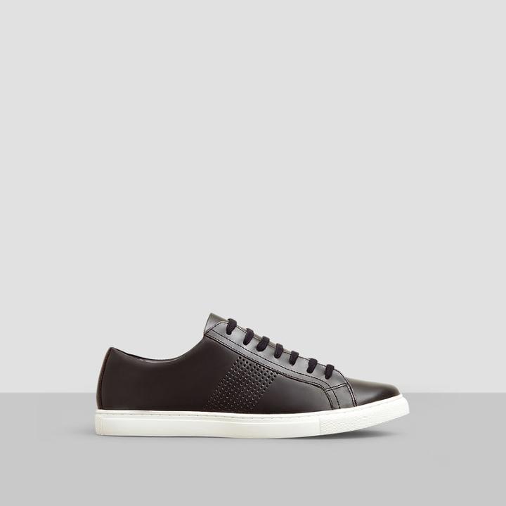 Reaction Kenneth Cole Can-didly Leather Sneaker - Black