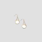 Kenneth Cole New York Circle Gold Drop Earring - Shiny Gold