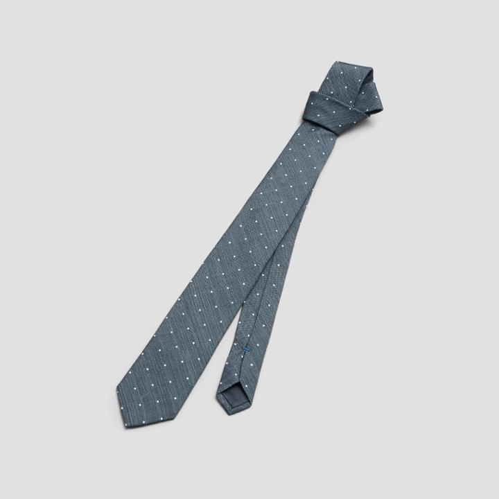 Reaction Kenneth Cole Polka Dot Slim Tie - Black