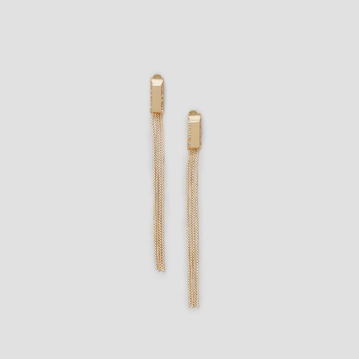 Kenneth Cole New York Pave Rectangle Linear Multi Chain Earring - Crystal