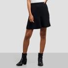 Kenneth Cole New York Flared Sweater Knit Skirt - Black