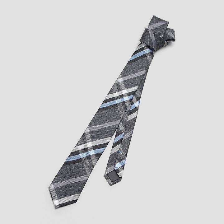Kenneth Cole New York Plaid Tie - Burgundy