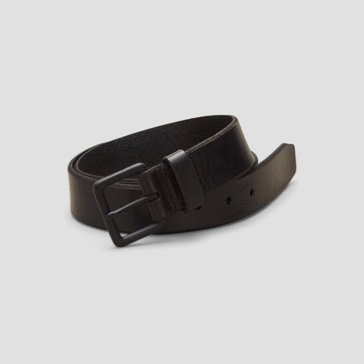 Kenneth Cole New York Beveled Edge Jean Belt - Black