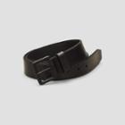 Kenneth Cole New York Beveled Edge Jean Belt - Black