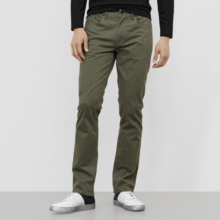 Reaction Kenneth Cole Slim-fit 5 Pocket Pant - Army Green