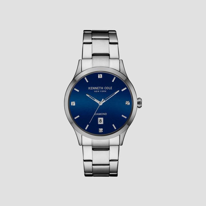 Kenneth Cole New York Silver-tone Quartz Movement Watch - Neutral