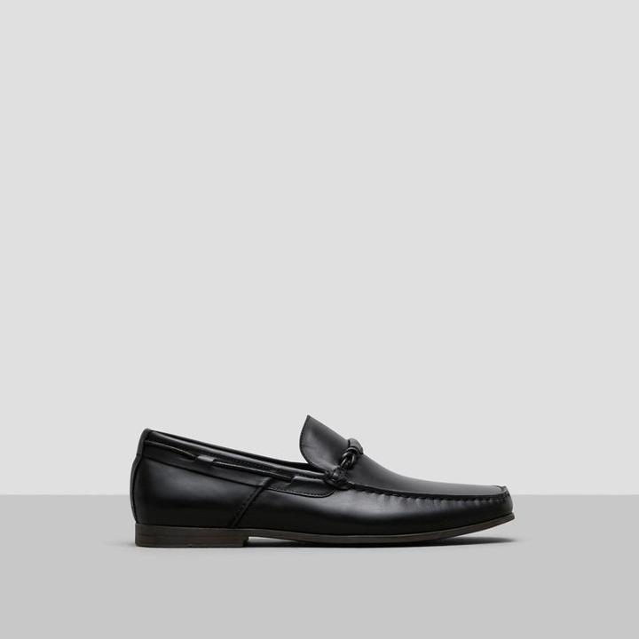 Reaction Kenneth Cole Nick-name Leather Loafer - Black