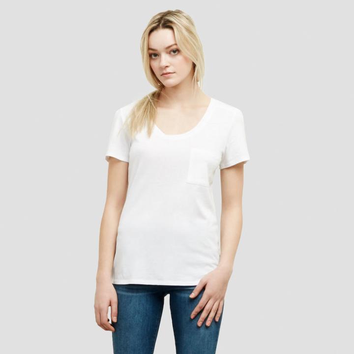 Kenneth Cole New York Basic Pocket Tee - White