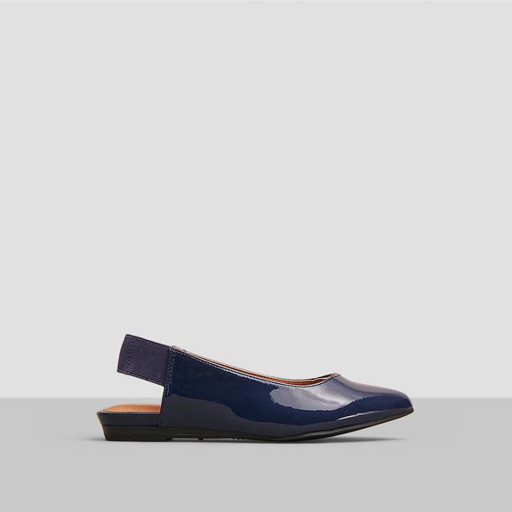 Reaction Kenneth Cole Step Sling Slingback Flat - Navy