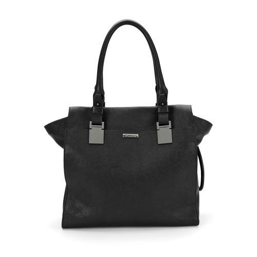 Kenneth Cole New York Clermont Tumbled-leather Tote - Black