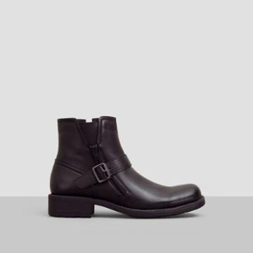 Reaction Kenneth Cole Street Cop Leather Belted Bootie - Brown