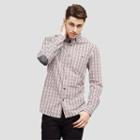 Reaction Kenneth Cole Checked Button-front Shirt - Maroon