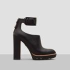 Kenneth Cole New York Otto Polished-leather Lug-sole Bootie - Black