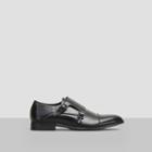 Kenneth Cole New York Rack Em Up Leather Double Monk Strap Shoe - Grey