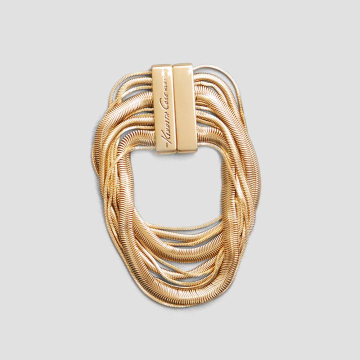 Kenneth Cole New York Multi Chain Magnetic Bracelet - Gold