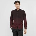 Kenneth Cole New York Dip Dye Button Front Shirt - Crimsoncombo
