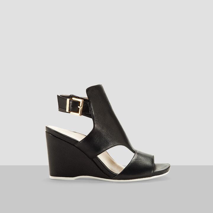 Kenneth Cole New York Isaac Leather Wedge - White/taupe