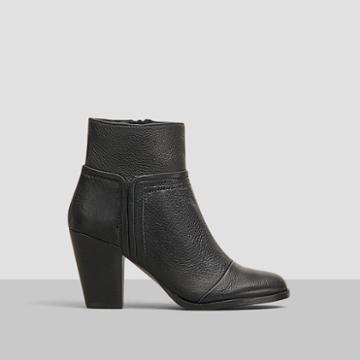 Kenneth Cole New York Natalie Pebbled Leather Bootie - Black